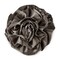 Rolled Fabric Flower Brooch and Hairclip